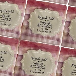 • Magenta Gold  $2/12 • Premium Donkey Milk, Apricot Kernel Oil, Aloe Vera •